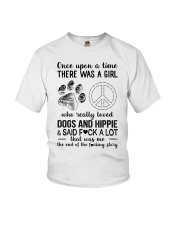 A Girl Really Loved Dogs And Hippie Youth T-Shirt tile