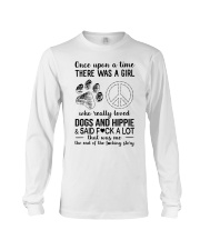A Girl Really Loved Dogs And Hippie Long Sleeve Tee tile
