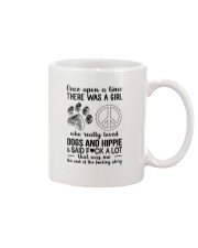 A Girl Really Loved Dogs And Hippie Mug tile