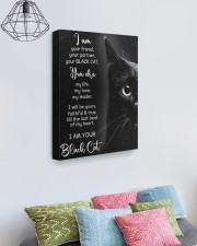 I Am Your Black Cat 16x20 Gallery Wrapped Canvas Prints aos-canvas-pgw-16x20-lifestyle-front-02