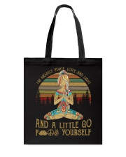 I'm Mostly Peace Love And Light Tote Bag tile