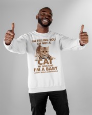 I'm Not A Cat Crewneck Sweatshirt apparel-crewneck-sweatshirt-lifestyle-front-05