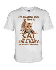 I'm Not A Cat V-Neck T-Shirt tile