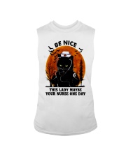 Be Nice This Lady Maybe Your Nurse One Day Sleeveless Tee tile