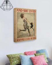 And She Lived Happily Ever After Style 3 16x20 Gallery Wrapped Canvas Prints aos-canvas-pgw-16x20-lifestyle-front-02