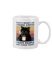 That's What I Do I Drink Coffee I Hate People Mug tile