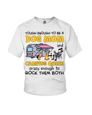 Tough Enough To Be A Dog Mom And Camping Queen Youth T-Shirt tile