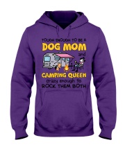 Tough Enough To Be A Dog Mom And Camping Queen Hooded Sweatshirt front