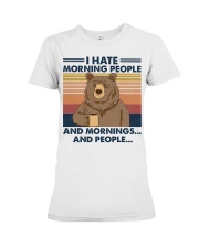 I Hate Morning People And Morning And People Premium Fit Ladies Tee tile