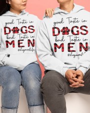 Good Taste In Dogs Hooded Sweatshirt apparel-hooded-sweatshirt-lifestyle-front-137