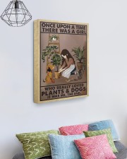 A Girl Who Really Loved Plants And Dogs 16x20 Gallery Wrapped Canvas Prints aos-canvas-pgw-16x20-lifestyle-front-02