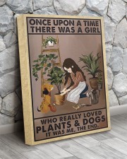 A Girl Who Really Loved Plants And Dogs 16x20 Gallery Wrapped Canvas Prints aos-canvas-pgw-16x20-lifestyle-front-13