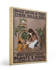 A Girl Who Really Loved Plants And Dogs 16x20 Gallery Wrapped Canvas Prints front