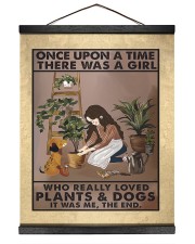 A Girl Who Really Loved Plants And Dogs Hanging Canvas tile