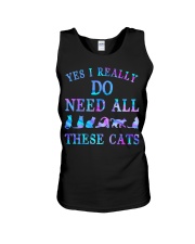 Yes I Really Do Need All These Cats Unisex Tank tile