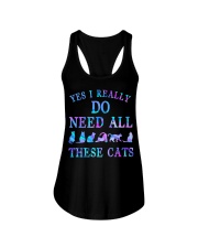 Yes I Really Do Need All These Cats Ladies Flowy Tank tile