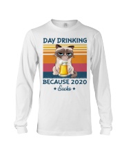 Day Drinking Because 2020 Sucks Long Sleeve Tee tile