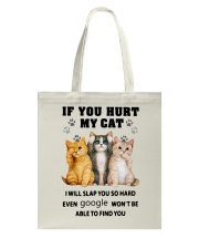 If You Hurt My Cat Tote Bag tile