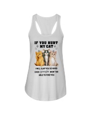 If You Hurt My Cat Ladies Flowy Tank tile