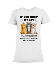 If You Hurt My Cat Premium Fit Ladies Tee tile