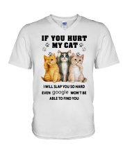 If You Hurt My Cat V-Neck T-Shirt tile