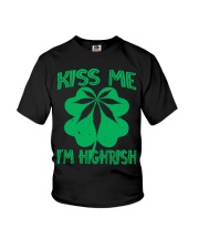 Kiss Me I'm Highrish Youth T-Shirt tile