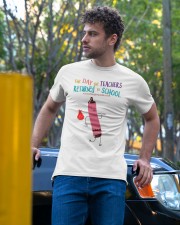 The Day The Teachers Backed To School Style 5 Classic T-Shirt apparel-classic-tshirt-lifestyle-front-44