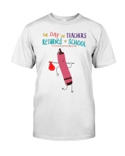 The Day The Teachers Backed To School Style 5 Premium Fit Mens Tee tile