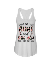 I Have Two Titles Aunt And Dog Mom Ladies Flowy Tank tile