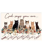 God Says You Are Cat 24x16 Poster front