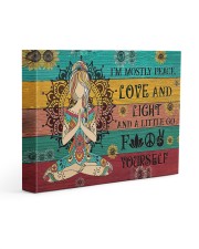 I'm Mostly Peace Love And Light Gallery Wrapped Canvas Prints tile