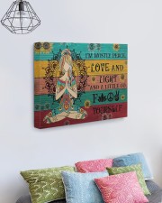 I'm Mostly Peace Love And Light 20x16 Gallery Wrapped Canvas Prints aos-canvas-pgw-20x16-lifestyle-front-02