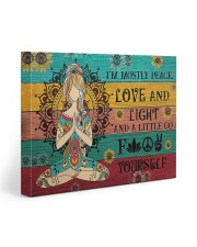 I'm Mostly Peace Love And Light 20x16 Gallery Wrapped Canvas Prints front