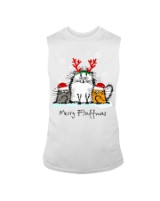Cats Merry Fluffmas Sleeveless Tee tile