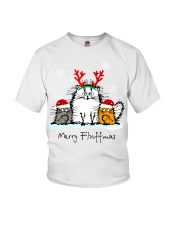 Cats Merry Fluffmas Youth T-Shirt tile