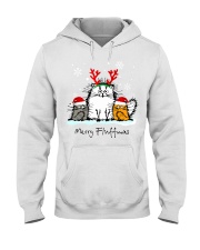 Cats Merry Fluffmas Hooded Sweatshirt tile