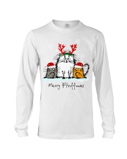 Cats Merry Fluffmas Long Sleeve Tee tile