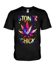 Stoner Chick V-Neck T-Shirt tile