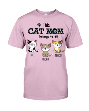 This Cat Mom Belongs To Classic T-Shirt front