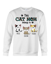 This Cat Mom Belongs To Crewneck Sweatshirt tile