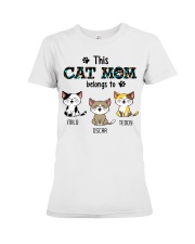 This Cat Mom Belongs To Premium Fit Ladies Tee tile