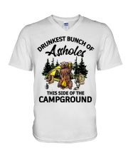 Dunkest Bunch Of Assholes V-Neck T-Shirt tile