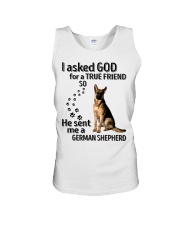 God Sent Me A German Shepherd Unisex Tank tile
