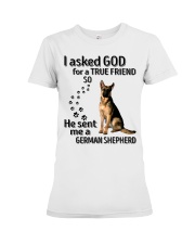 God Sent Me A German Shepherd Premium Fit Ladies Tee tile