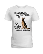God Sent Me A German Shepherd Ladies T-Shirt tile