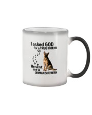 God Sent Me A German Shepherd Color Changing Mug tile