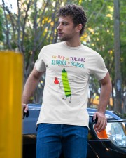 The Day The Teachers Backed To School Style 3 Classic T-Shirt apparel-classic-tshirt-lifestyle-front-44