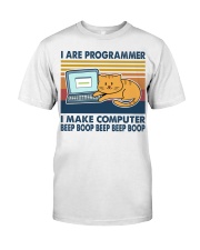 I Are Programmer I Make Computer Beep Boop Premium Fit Mens Tee tile