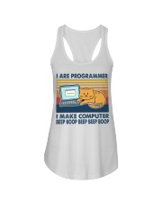 I Are Programmer I Make Computer Beep Boop Ladies Flowy Tank tile