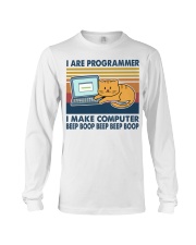 I Are Programmer I Make Computer Beep Boop Long Sleeve Tee tile